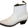 A MEN'S GENUINE LEATHER WESTERN STYLE COWBOY SLIP ON BOOT on a white background.