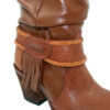Details about Ladies Genuine Leather Western Stylish Long & Soft Cowgirl Boots Style 39S with a braided strap.