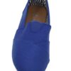 A women's blue canvas lace flat pretty free and comfortable fit great price slip on shoe.