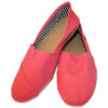 A pair of women's womens canvas lace flat pretty free and comfortable fit great price slip on shoes.