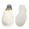 A pair of Womens canvas lace flat pretty free and comfortable fit great price on a white background.