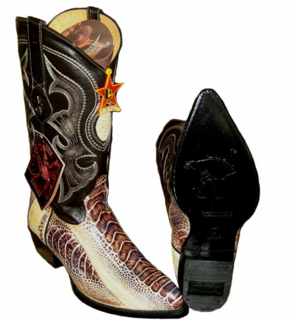 Genuine Ostrick Leg Western Cowboy Boots