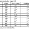 Women's Soft Genuine Leather Short Zipper Closure Fitted Big Sizes Jacket size chart.