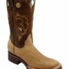 A Men's Cowboy Genuine Rodeo Leather Boots Style DB-250 with tan and brown accents.