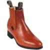 A men's Men’s Wild West Botin Charro Short Ankle Boots Handcrafted chelsea boot.