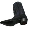 A pair of Men's Los Altos Single Stone Genuine Stingray Skin 3x Toe Boots Handmade with studs on the side.