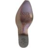 The back of a LOS ALTOS MEN RUSTIC BROWN GENUINE PYTHON SNAKE COWBOY SNIP-TOE BOOT 945785 (D) with a star on it.