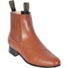 The Los Altos Mens Charro Botin Short Ankle Genuine Deer Leather Boots.