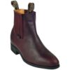 A Men’s Wild West Botin Charro Short Ankle Boots Handcrafted.