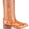 A pair of Men's Los Altos Genuine Pirarucu Fish Boots Handcrafted Style 8221003 cowboy boots.