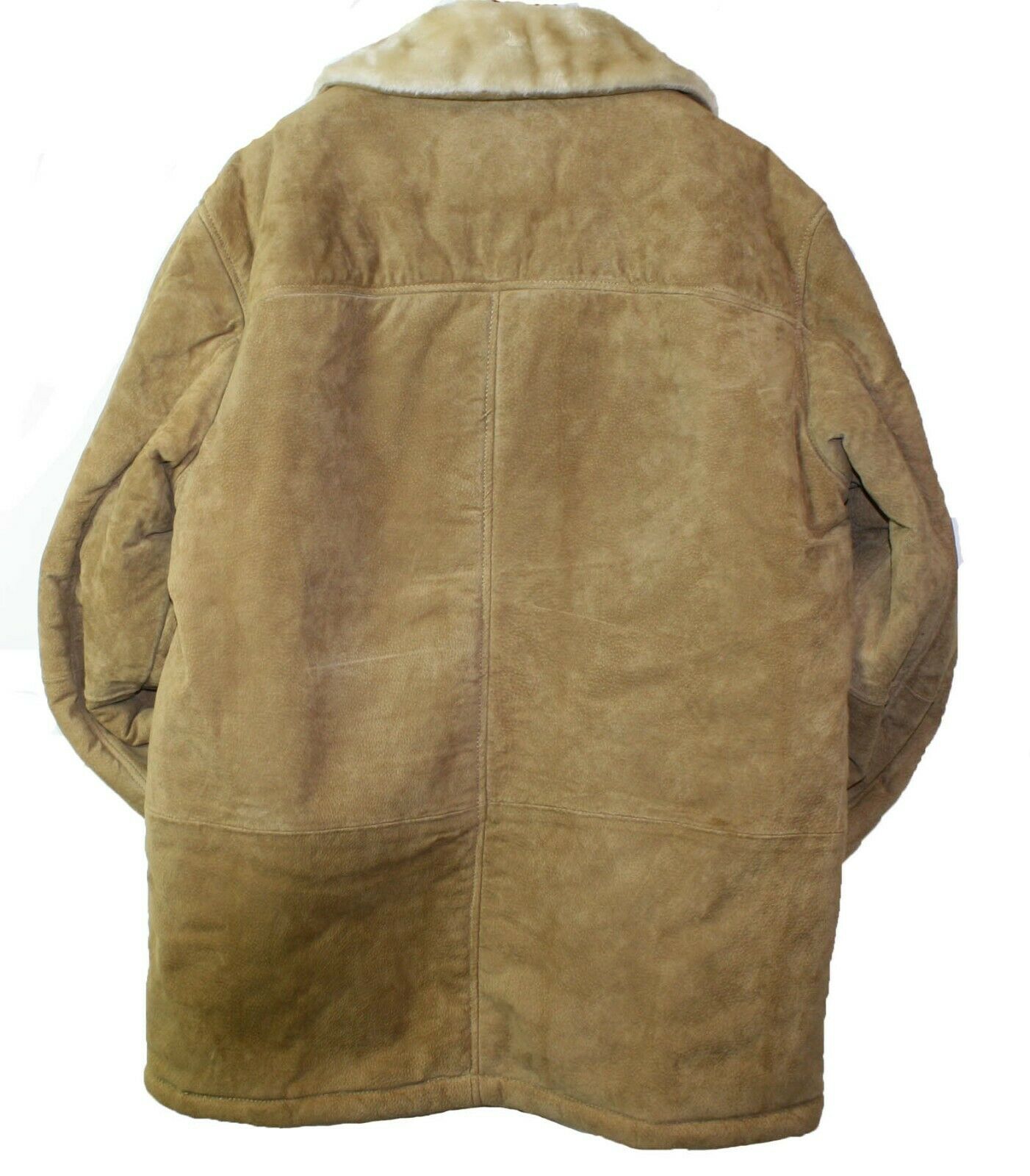Men Genuine Suede Leather Bonded Fur Warm Jacket - Dona Michi Leather