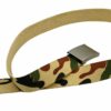 A Men's Military Web Canvas Buckle Belt Tactical Waistband Waist Belts US Location with a metal buckle.