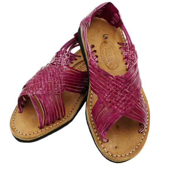 Ladies Genuine Authentic Soft Leather Mexican Sandal Style Silvia