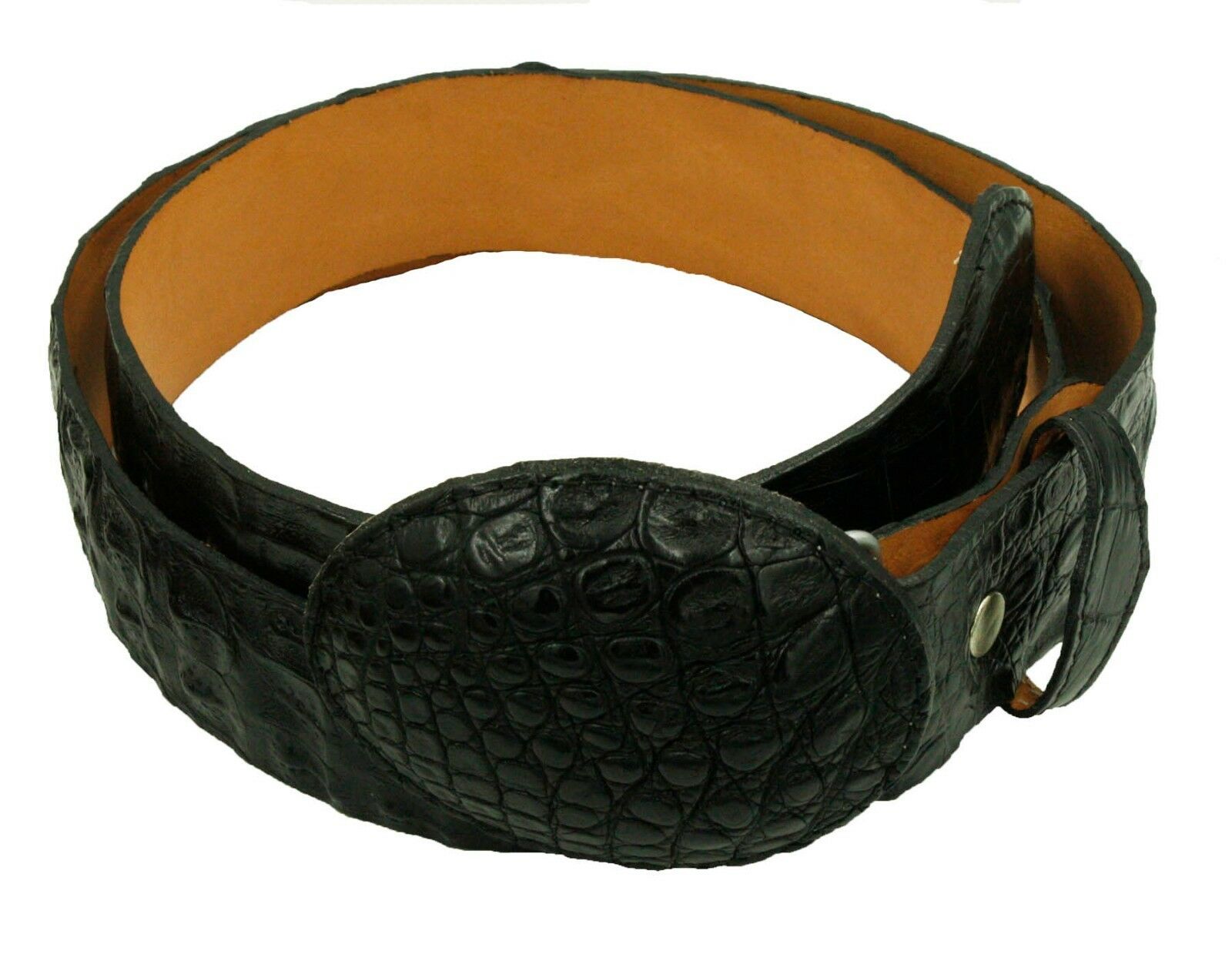 Genuine Crocodile Skin Leather Exotic Western Cowboy Belt with Removable  Buckle