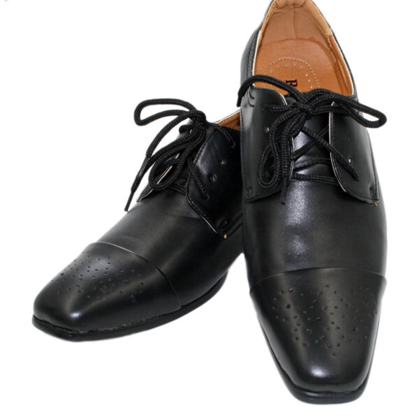 Men's Brand New Leather Slip on Dress Black Shoes Style Brad Black