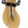 A Ladies Fashion Sandals Wholesale Prices Only with gold accents.