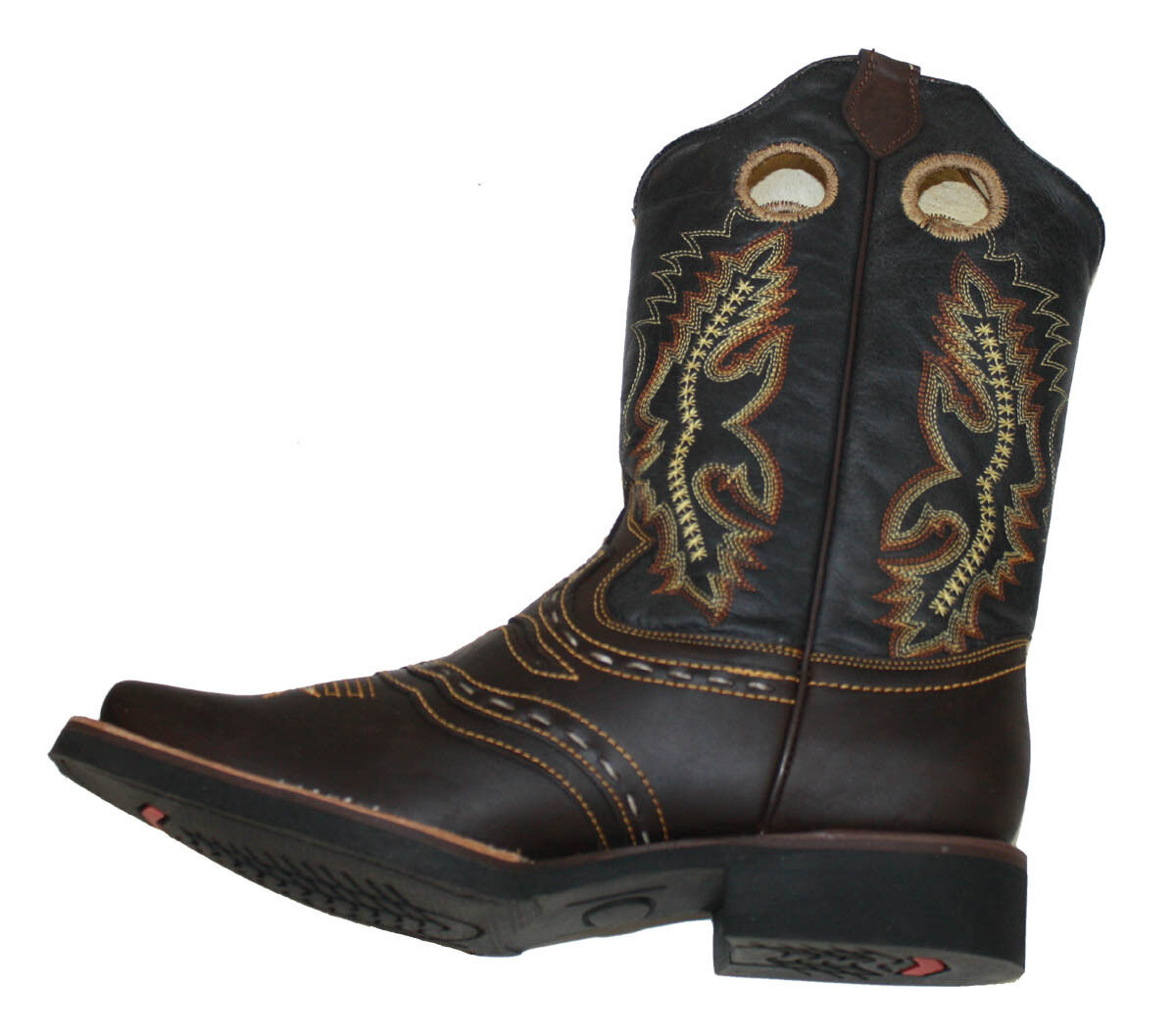 Men's Square Toe Boots Cognac Ostrich Print Leather – Dona Michi Leather