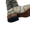 Men Python Print Rodeo Boots