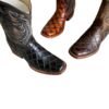 Men Fish Print Cowboy Boots