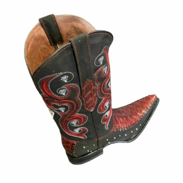 Men Coco Print Cowboy Boots