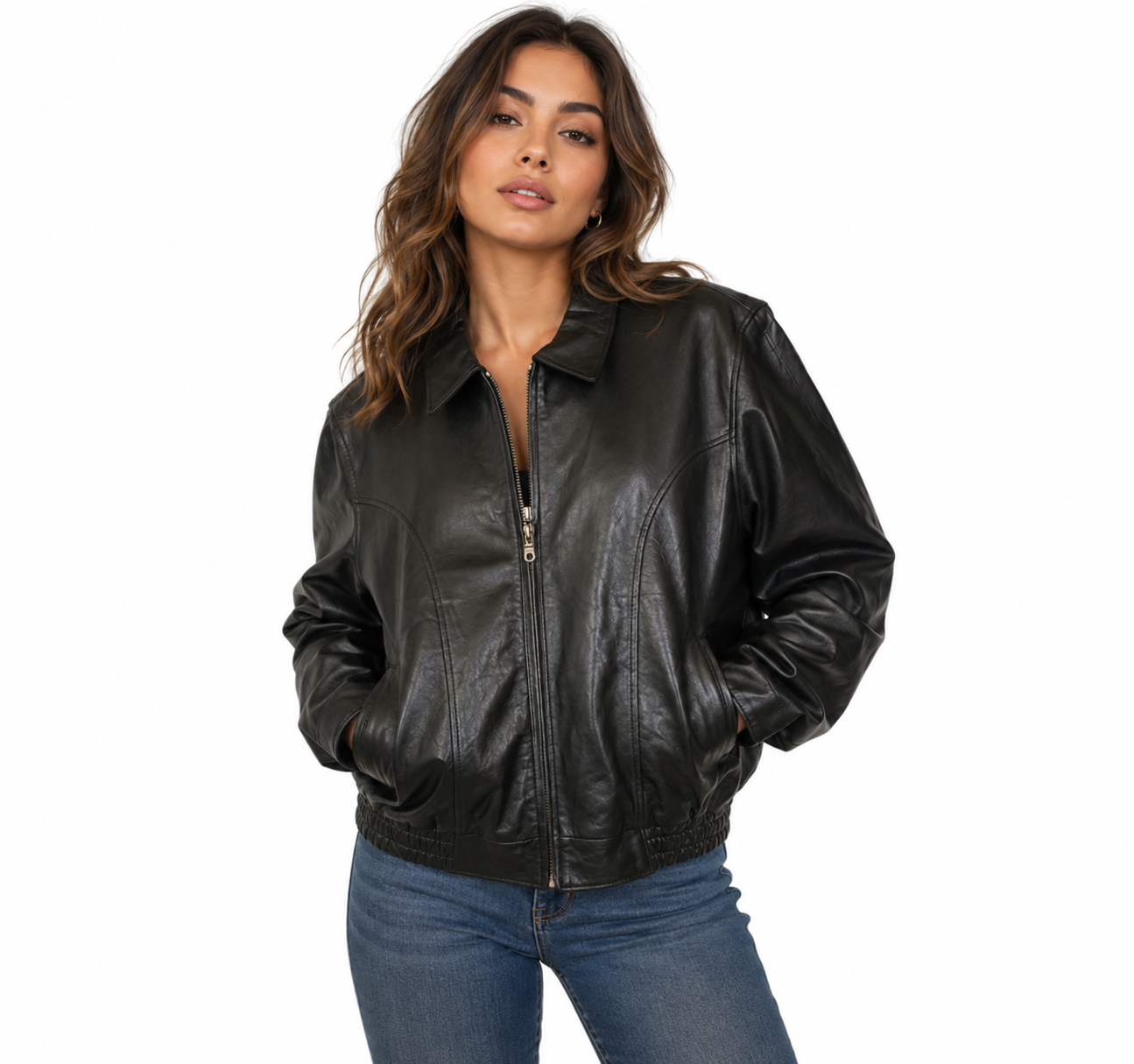 Women's genuine Leather jacket