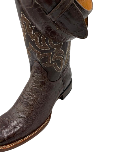 Men Turtle Print Cowboy Boots