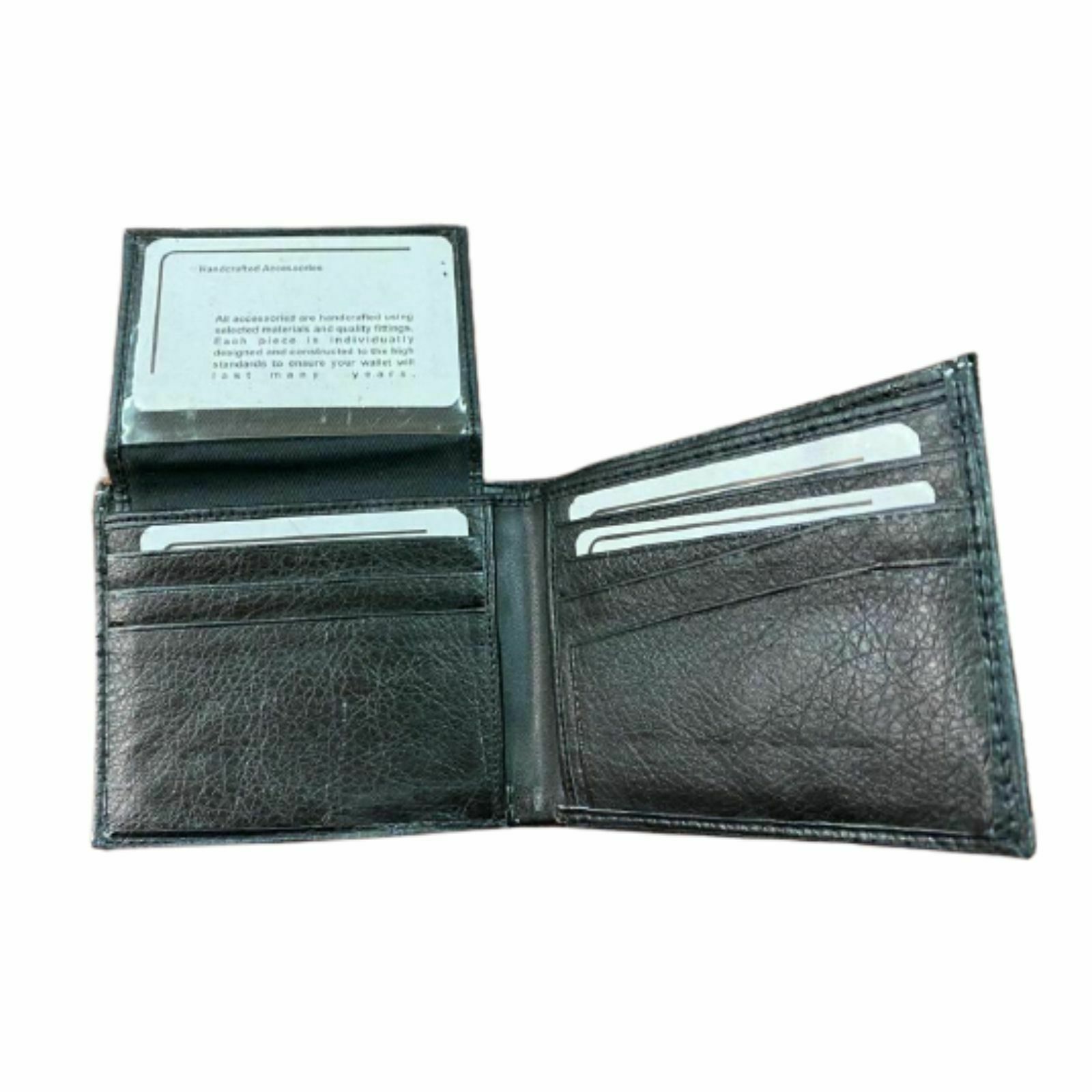 Men's Genuine Leather Western Wallets for Men Cowboy Bi Fold