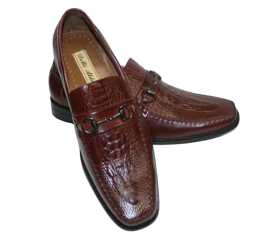 Examen album eksekverbar indendørs Men's Deli Aldo Brown Slip on Dress Loafers Faux Leather Shoes Style 19097