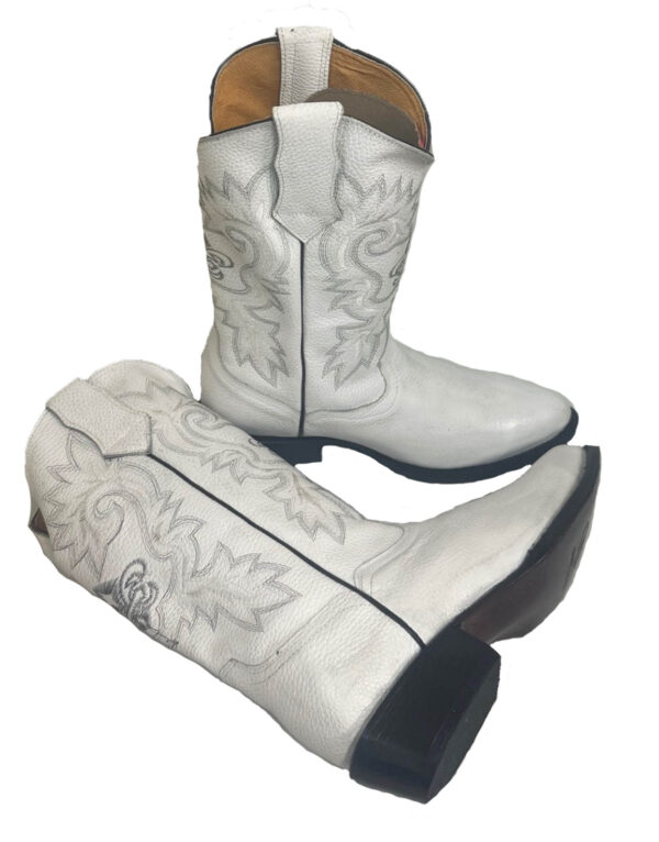 Men Genuine Cowhide J Toe Western Cowboy Boots Handcrafted