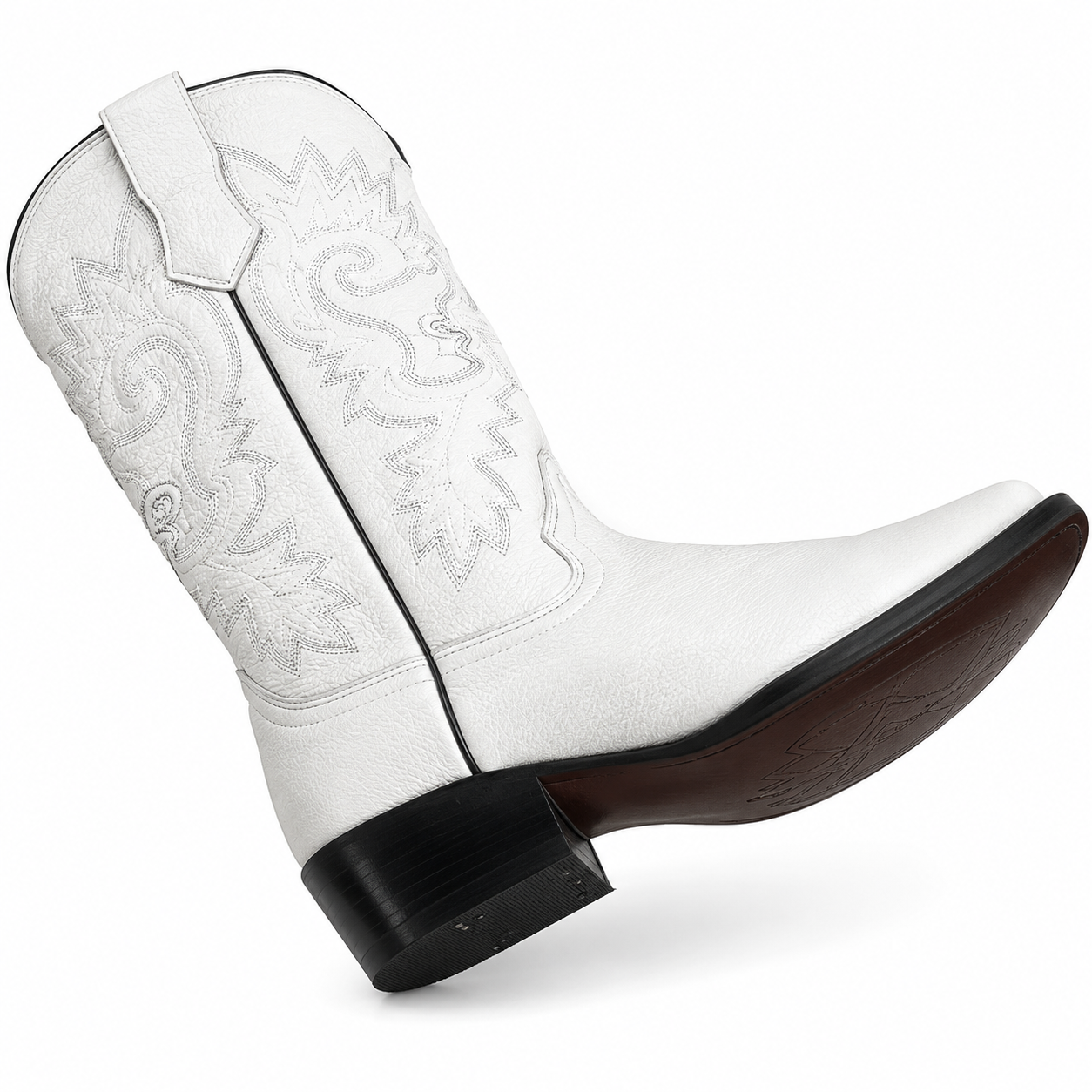 Men Genuine Cowhide J Toe Western Cowboy Boots Handcrafted - Image 4