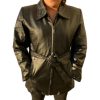 1-24.jpg Women Jacket Genuine Leather Zipper Belted Closure