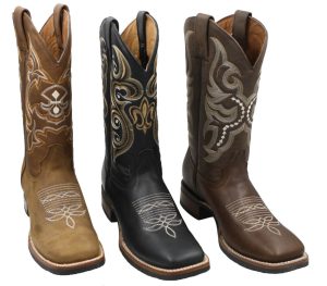 1.jpg Men's Genuine Leather Western Cowboy Boots Square Toe Embroidered Riding Boots