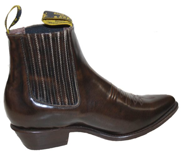 10-1.jpg Men's Genuine Leather Chelsea Ankle Boots Pointed Toe Western Dress Boots