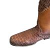 1A-3-1.jpg Men Hand-knitted Leather Boots Genuine Cowhide Cowboy Handcrafted