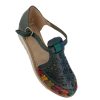 1blue-2.jpg Ladies Fashion Sandal Genuine Authentic Mexican Leather Handcrafted