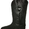 Men's Cowboy Boots Ostrich Print Leather Western Rodeo Botas Liga de Avestruz