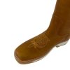 2Tan-1.jpg Men Cowboy Work Boots Genuine Leather Double Density Square Toe Boots