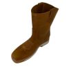 2Tan.jpg Men Cowboy Work Boots Genuine Leather Double Density Square Toe Boots
