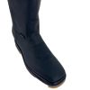 2black-1.jpg Men Cowboy Work Boots Genuine Leather Double Density Square Toe Boots