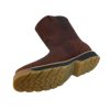 2burgundy.jpg Men Cowboy Work Boots Genuine Leather Double Density Square Toe Boots