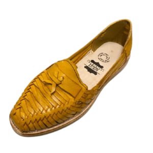 2n.jpg Ladies Genuine Yellow Leather Mexican Authentic Sandals Handcrafted