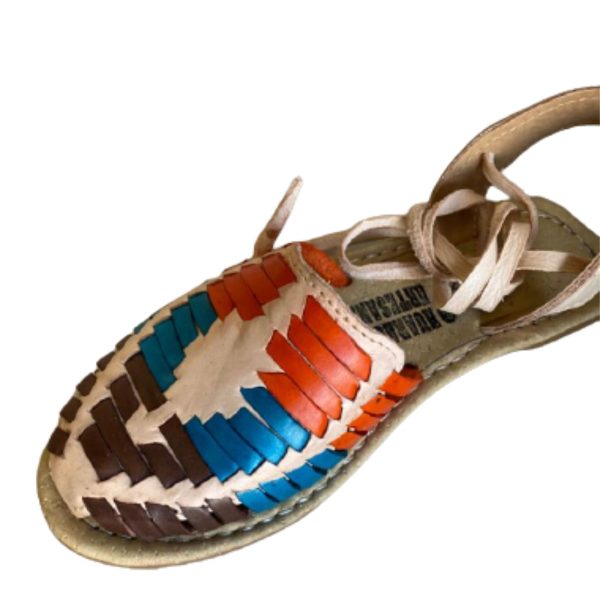2np-1.jpg Women Colorful Sandals Genuine Authentic Mexican Leather Handcrafted