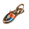2np-2.jpg Women Colorful Sandals Genuine Authentic Mexican Leather Handcrafted