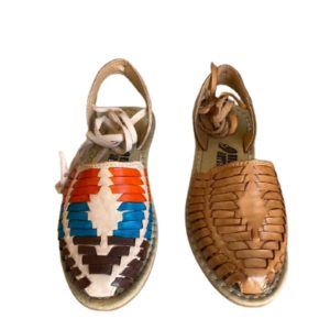 2np.jpg Women Colorful Sandals Genuine Authentic Mexican Leather Handcrafted