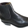 5-2.jpg Men's Genuine Leather Chelsea Ankle Boots Pointed Toe Western Dress Boots