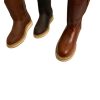 Men Work Boots Genuine Cowhide Non Slipper Rubber Sole Handcrafted