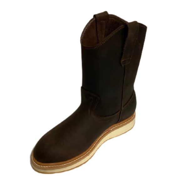Men Work Boots Genuine Cowhide Non Slipper Rubber Sole Handcrafted