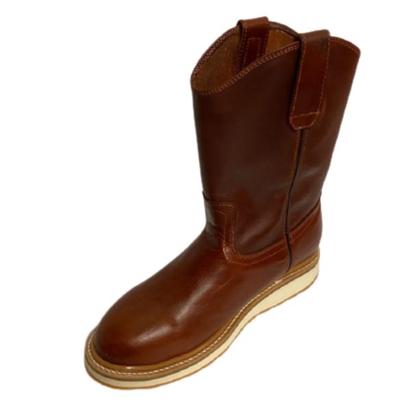 Men Work Boots Genuine Cowhide Non Slipper Rubber Sole Handcrafted