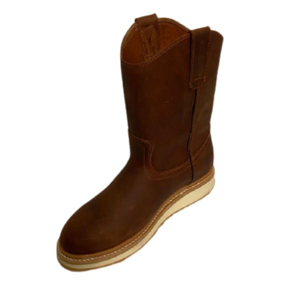 Men Work Boots Genuine Cowhide Non Slipper Rubber Sole Handcrafted