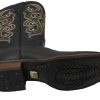 6.jpg Men's Genuine Leather Western Cowboy Boots Square Toe Embroidered Riding Boots